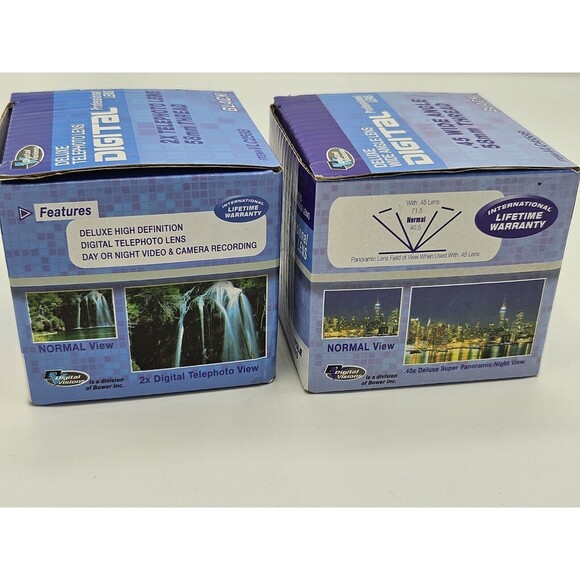 Digital Visions 2x Telephoto Lense 58mm Thread + .45 Wide Angle Lens 58mm Thread - Picture 4 of 5